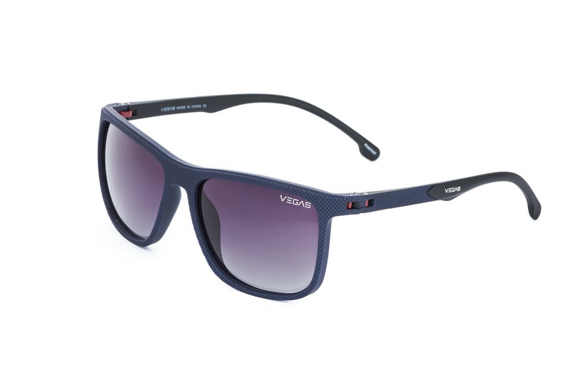VEGAS Full Rim Rectangular Men Grey  Sunglasses V3004 C5 - Image 1